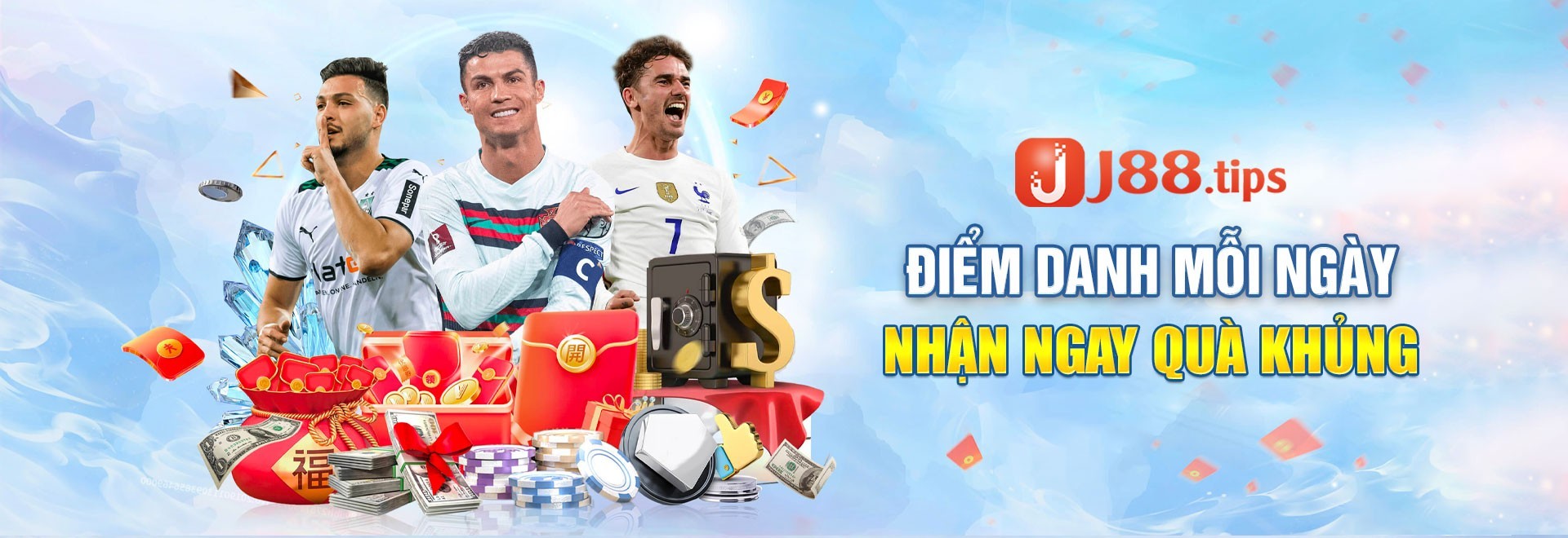 Banner điểm danh nhà cái nhận tiền thoải mái